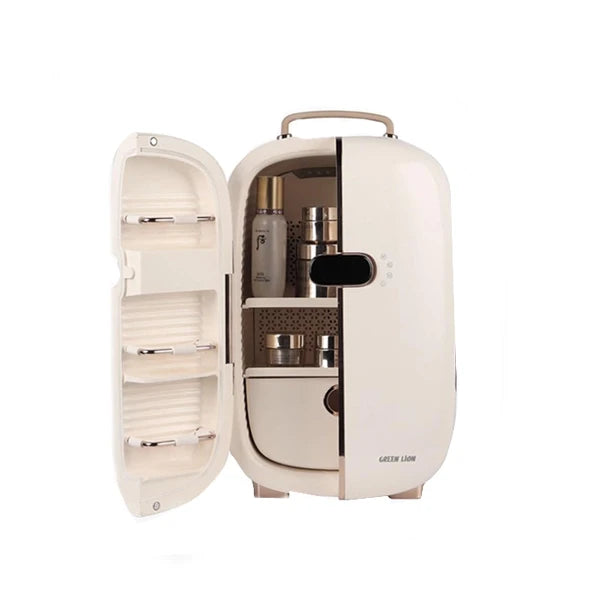 Green Lion Makeup Fridge Temperature Control Quiet Mode Professional Organization Keep Fresh & Dry